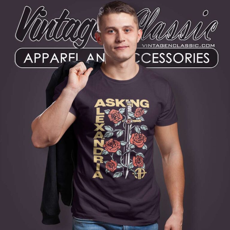 Asking Alexandria Sword And Roses T Shirt Asking Alexandria Sword And Roses T Shirt