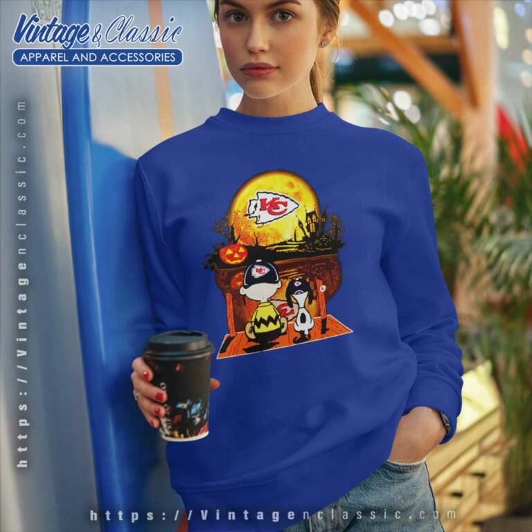 Snoopy Charlie Brown Kansas City Chiefs Halloween Sweatshirt Snoopy Charlie Brown Kansas City Chiefs Halloween Sweatshirt