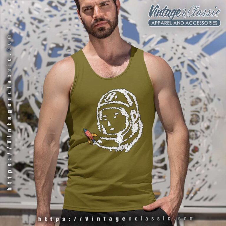 Astronaut Helmet Head With Rocket Tank Top Racerback Astronaut Helmet Head With Rocket Tank Top Racerback