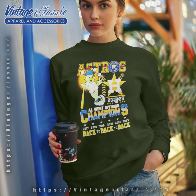Astros 2023 Al West Division Champions Back To Back To Back Sweatshirt Astros 2023 Al West Division Champions Back To Back To Back Sweatshirt