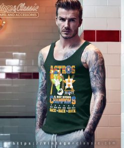 Astros 2023 Al West Division Champions Back To Back To Back Tank Top Racerback