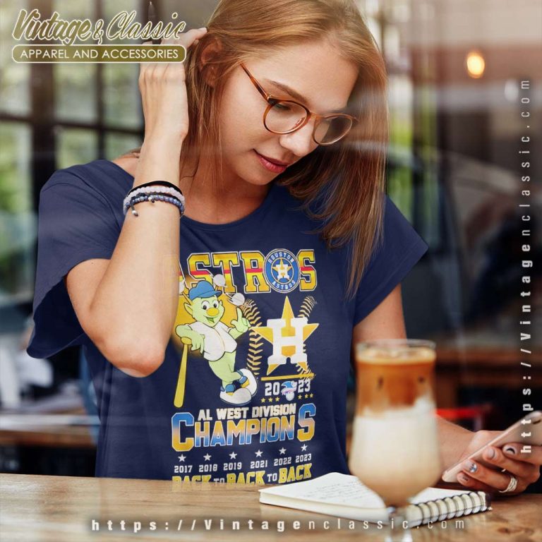 Astros 2023 Al West Division Champions Back To Back To Back Women TShirt Astros 2023 Al West Division Champions Back To Back To Back Women TShirt