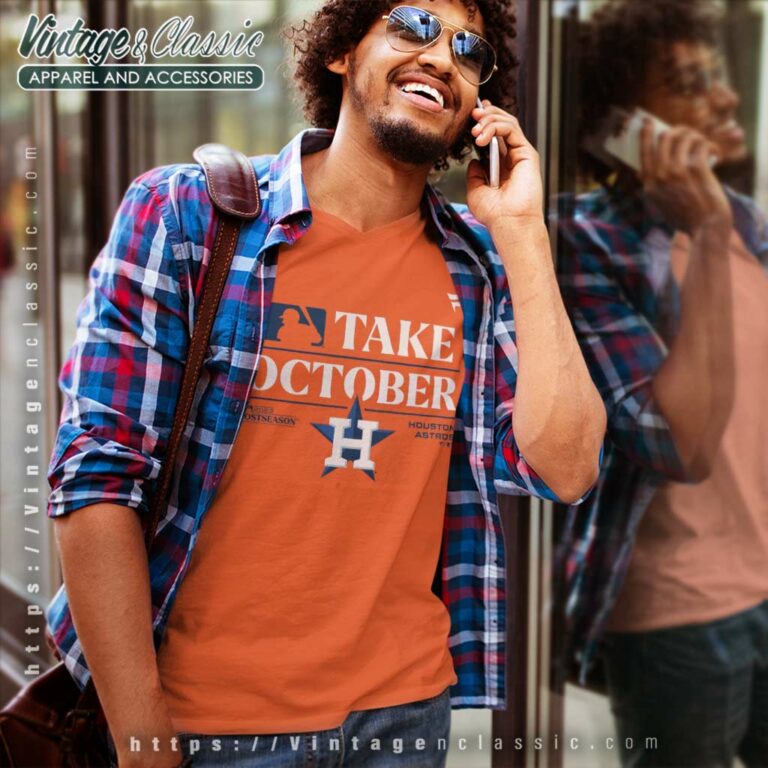 Astros Take October Shirt Mlb Houston Astros 2023 Postseason V Neck TShirt Astros Take October Shirt Mlb Houston Astros 2023 Postseason V Neck TShirt