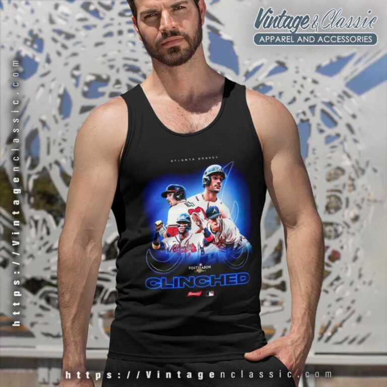 Atlanta Braves Clinched 2022 Mlb Postseason Tank Top Racerback Atlanta Braves Clinched 2022 Mlb Postseason Tank Top Racerback