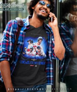 Atlanta Braves Clinched 2022 Mlb Postseason V Neck TShirt
