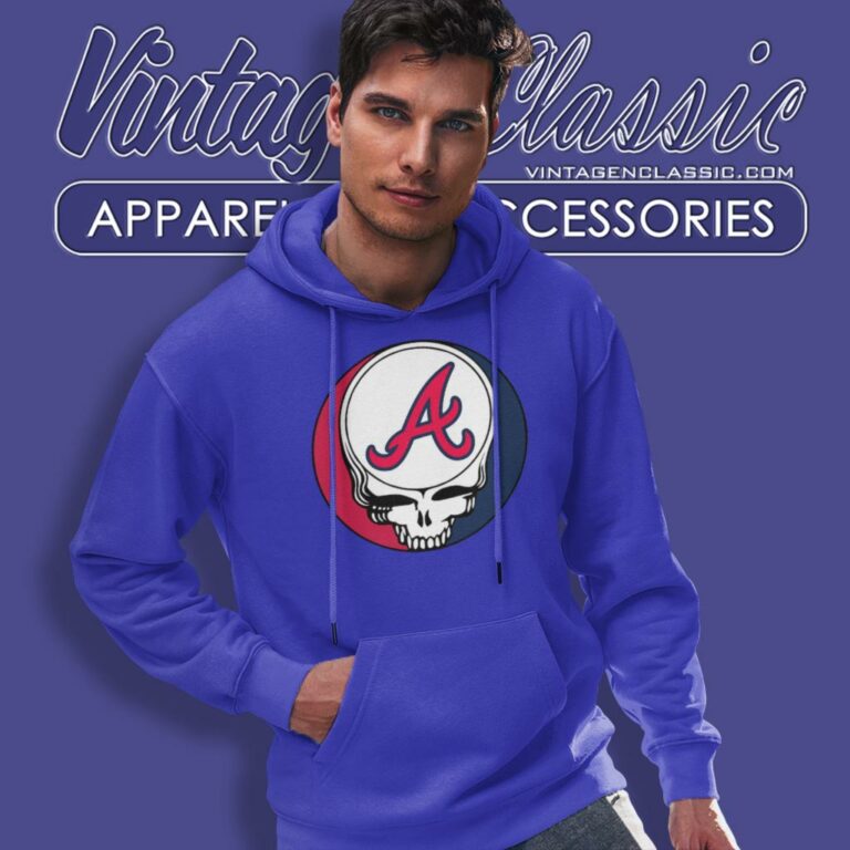 Atlanta Braves Grateful Dead Steal Face Hoodie Atlanta Braves Grateful Dead Steal Face Hoodie