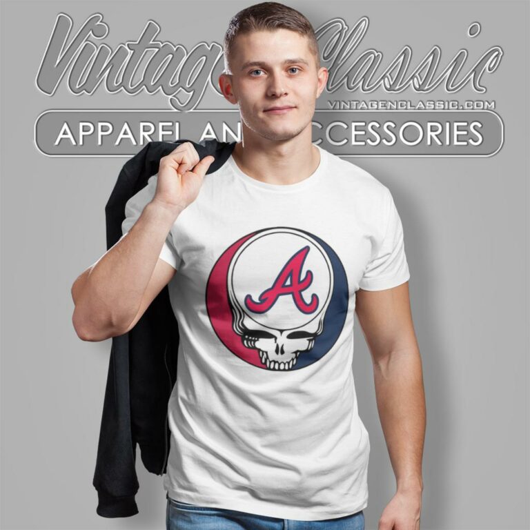 Atlanta Braves Grateful Dead Steal Face T Shirt Atlanta Braves Grateful Dead Steal Face T Shirt