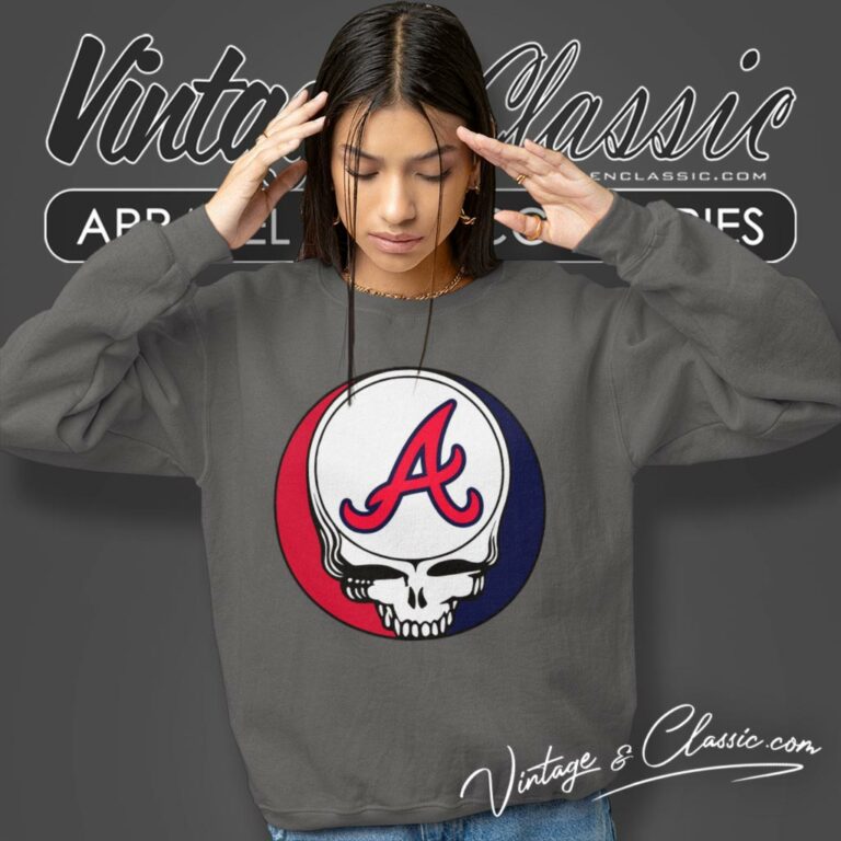 Atlanta Braves Grateful Dead Steal Your Face Sweatshirt Atlanta Braves Grateful Dead Steal Your Face Sweatshirt
