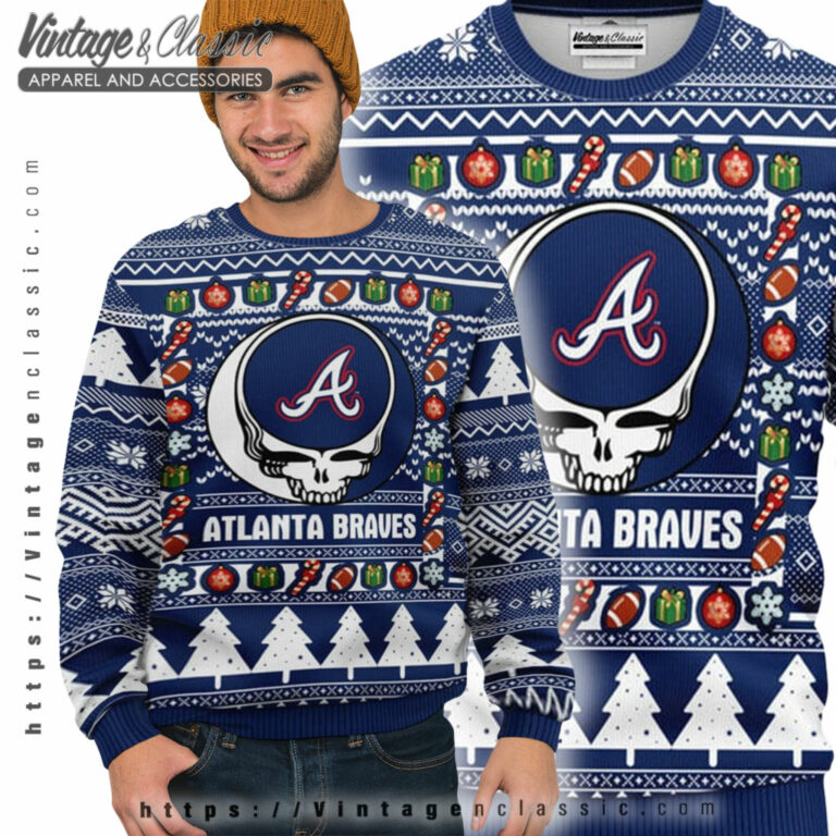 Atlanta Braves Grateful Dead Ugly Sweater Ugly Sweater Atlanta Braves Grateful Dead Ugly Sweater Ugly Sweater