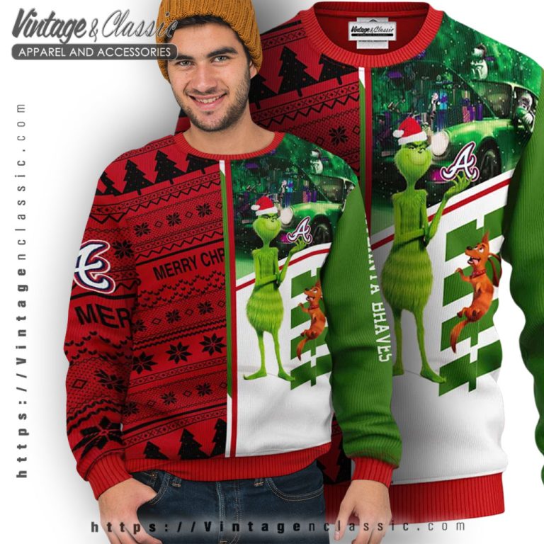 Atlanta Braves Grinch Ugly Christmas Sweater Ugly Sweater Atlanta Braves Grinch Ugly Christmas Sweater Ugly Sweater