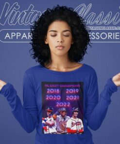 Atlanta Braves Nl East Champions Back To Back 2018 22 Long Sleeve Tee