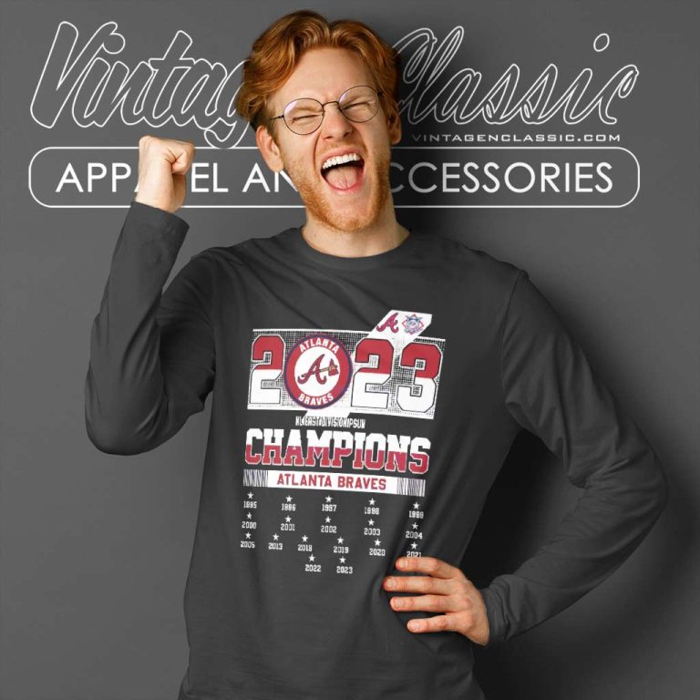 Atlanta Braves Nl East Division Champions 2023 Go Braves Long Sleeve Tee Atlanta Braves Nl East Division Champions 2023 Go Braves Long Sleeve Tee