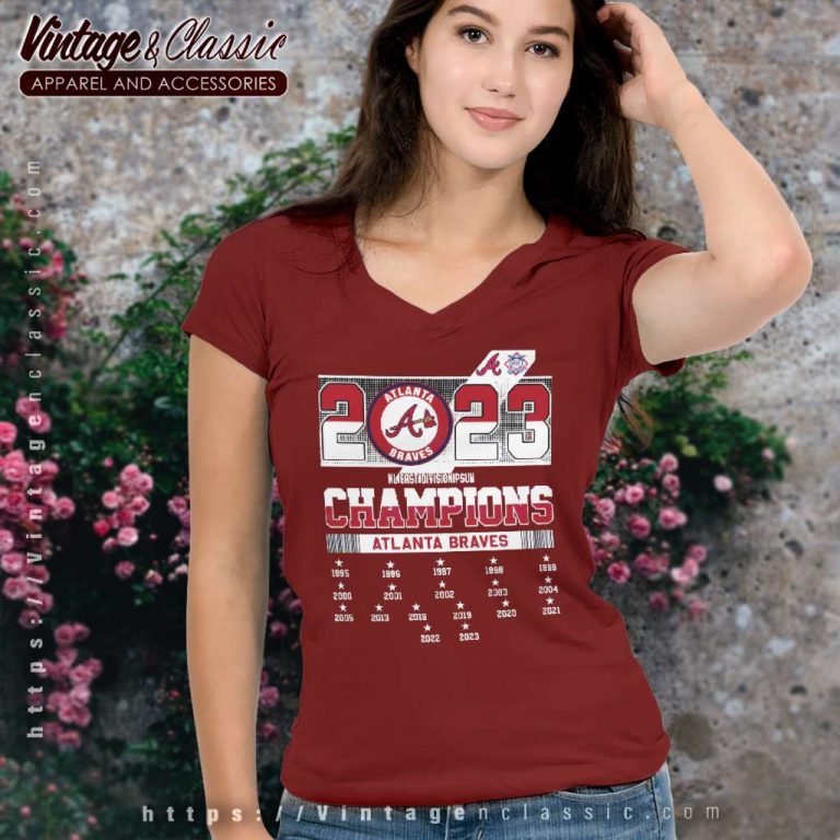 Atlanta Braves Nl East Division Champions 2023 Go Braves V Neck TShirt Atlanta Braves Nl East Division Champions 2023 Go Braves V Neck TShirt