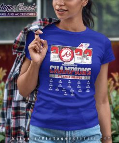 Atlanta Braves Nl East Division Champions 2023 Go Braves Women TShirt