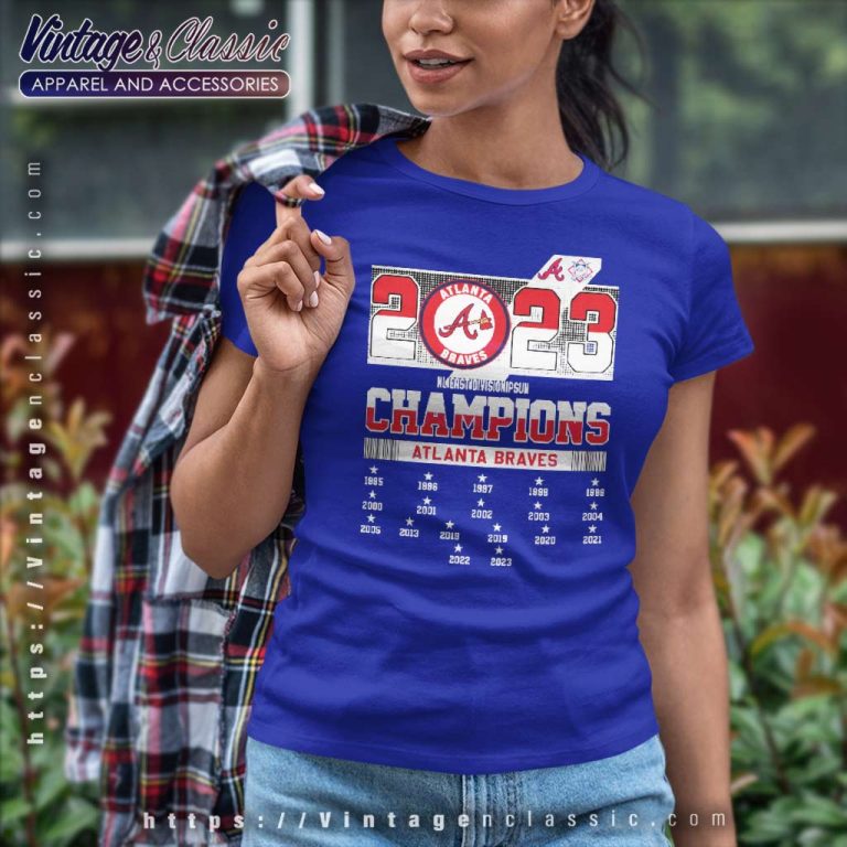 Atlanta Braves Nl East Division Champions 2023 Go Braves Women TShirt Atlanta Braves Nl East Division Champions 2023 Go Braves Women TShirt