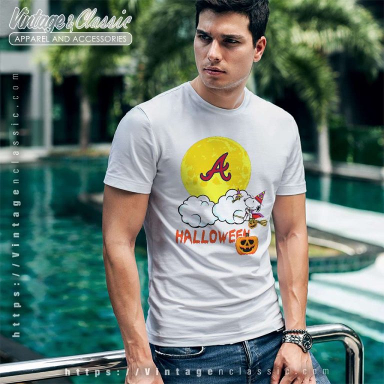 Atlanta Braves Snoopy Halloween T Shirt Atlanta Braves Snoopy Halloween T Shirt