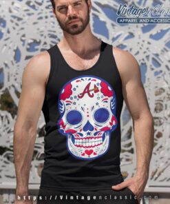 Atlanta Braves Sugar Skull Tank Top Racerback