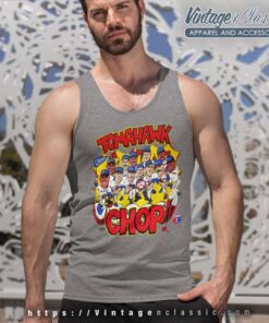 Atlanta Braves World Series Champions Tomahawk Chop Tank Top Racerback