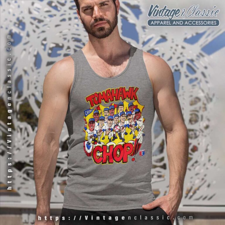 Atlanta Braves World Series Champions Tomahawk Chop Tank Top Racerback Atlanta Braves World Series Champions Tomahawk Chop Tank Top Racerback