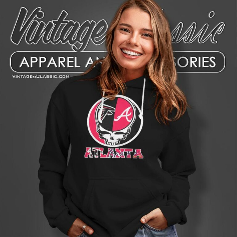 Atlanta Falcons And Atlanta Braves Grateful Dead Hoodie Atlanta Falcons And Atlanta Braves Grateful Dead Hoodie