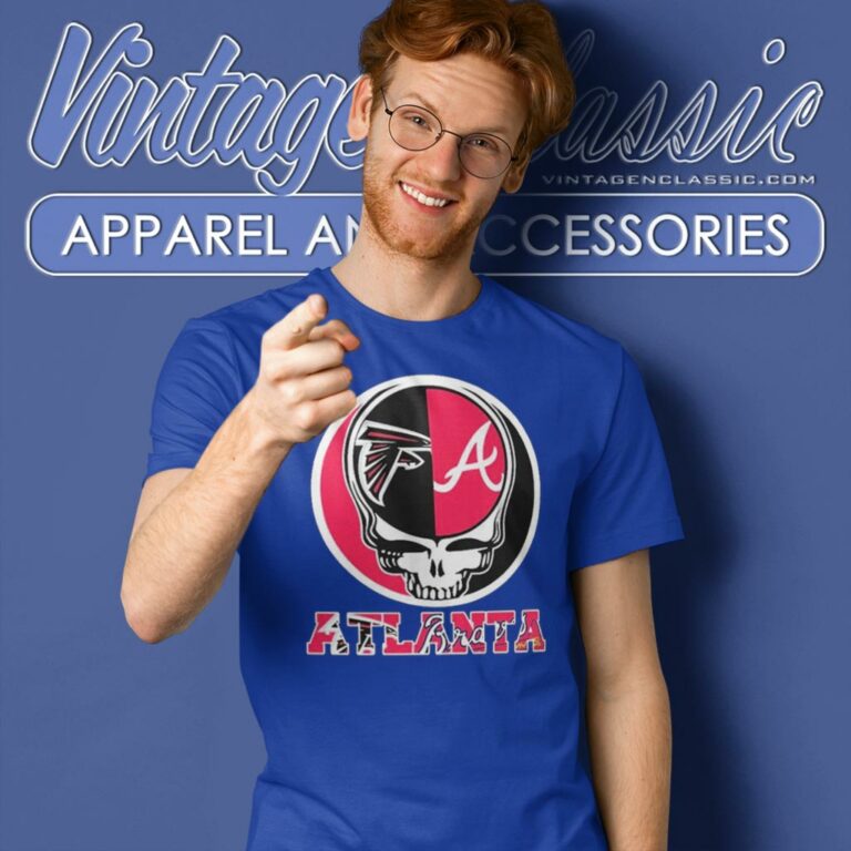 Atlanta Falcons And Atlanta Braves Grateful Dead T Shirt Atlanta Falcons And Atlanta Braves Grateful Dead T Shirt
