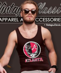 Atlanta Falcons And Atlanta Braves Grateful Dead Tank Top Racerback