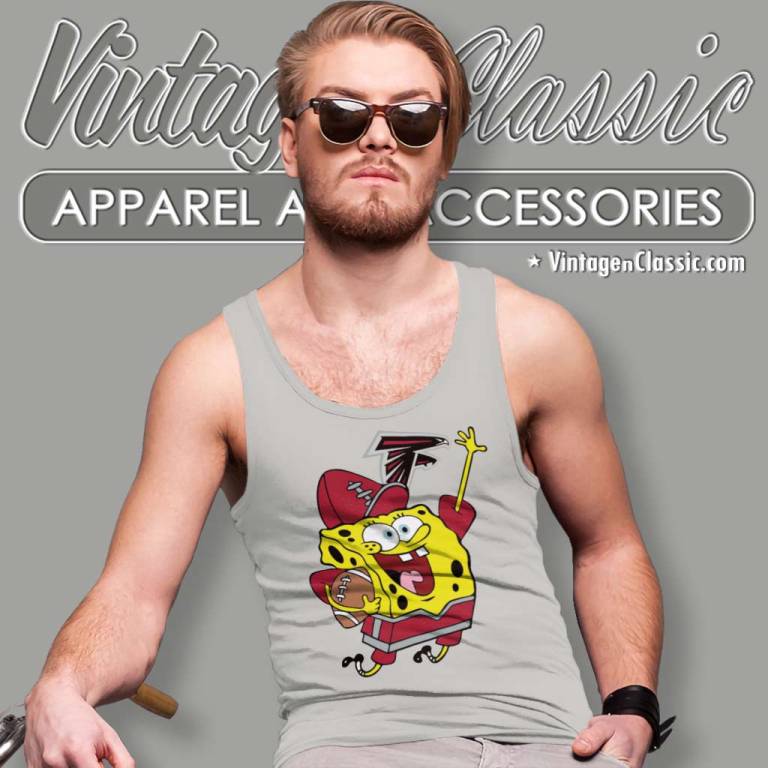 Atlanta Falcons Football Spongebob Tank Top Racerback Atlanta Falcons Football Spongebob Tank Top Racerback