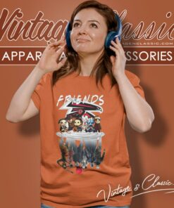 Atlanta Falcons Friends Horror Movie Chibi Characters Water Reflection Women T Shirt