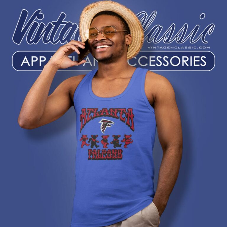 Atlanta Falcons Grateful Dead Dancing Bears Tank Top Racerback Atlanta Falcons Grateful Dead Dancing Bears Tank Top Racerback