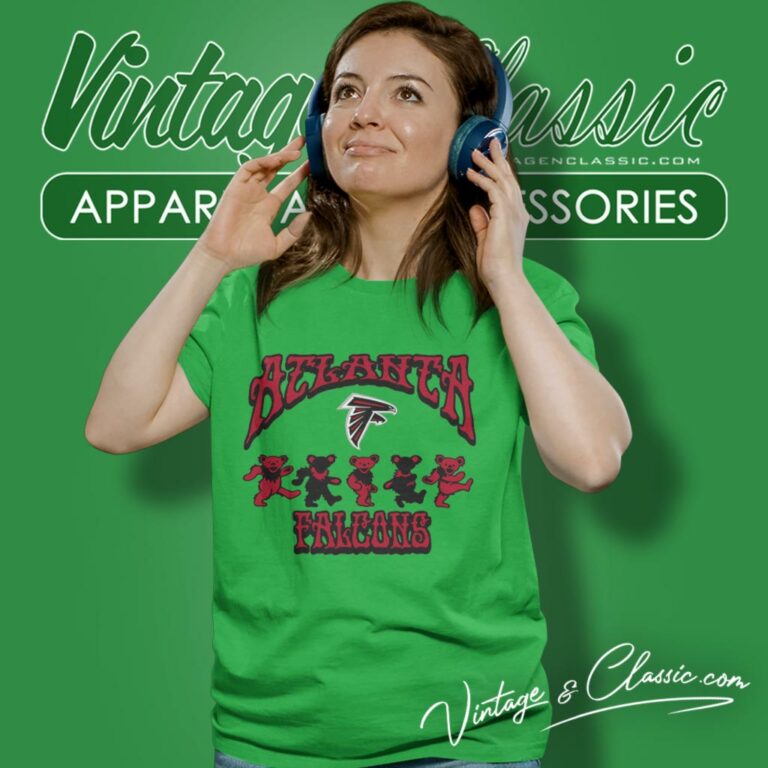 Atlanta Falcons Grateful Dead Dancing Bears Women T Shirt Atlanta Falcons Grateful Dead Dancing Bears Women T Shirt