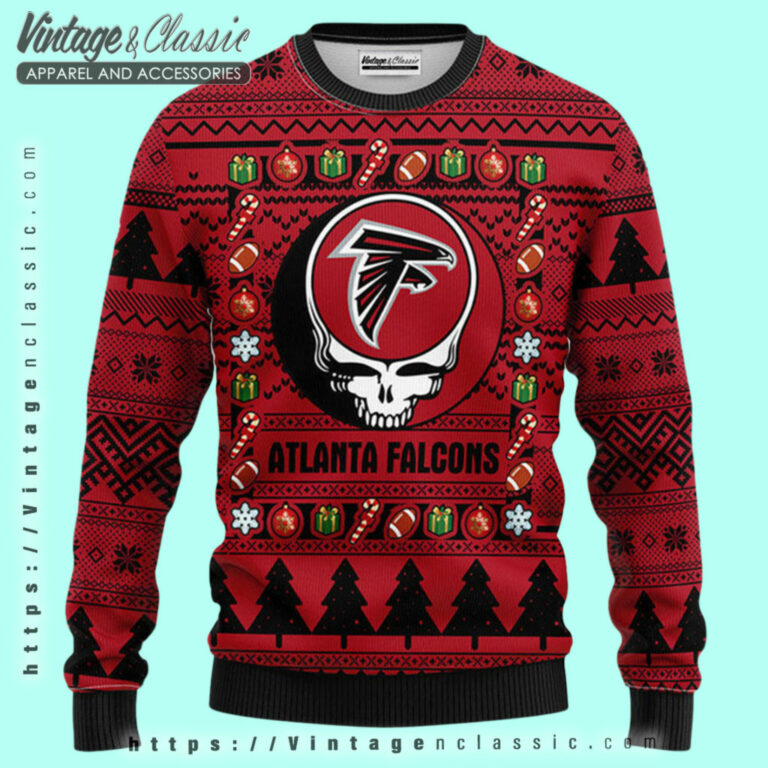 Atlanta Falcons Grateful Dead Ugly Sweater Ugly Christmas Sweater Atlanta Falcons Grateful Dead Ugly Sweater Ugly Christmas Sweater