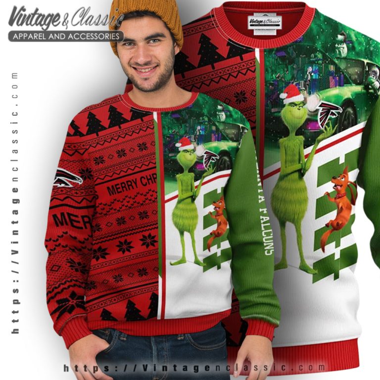 Atlanta Falcons Grinch Ugly Christmas Sweater Ugly Sweater Atlanta Falcons Grinch Ugly Christmas Sweater Ugly Sweater