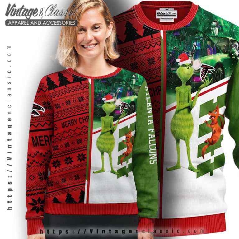 Atlanta Falcons Grinch Ugly Christmas Sweater Ugly Sweater shirt Atlanta Falcons Grinch Ugly Christmas Sweater Ugly Sweater shirt