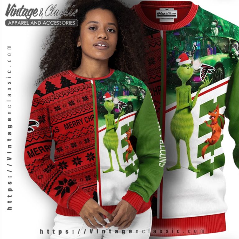 Atlanta Falcons Grinch Ugly Christmas Sweater Women Ugly Sweater Atlanta Falcons Grinch Ugly Christmas Sweater Women Ugly Sweater
