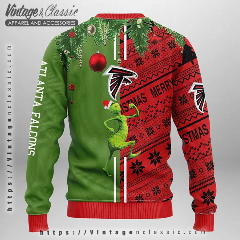 Atlanta Falcons Grinch Ugly Christmas Sweater back Ugly Sweater Atlanta Falcons Grinch Ugly Christmas Sweater back Ugly Sweater