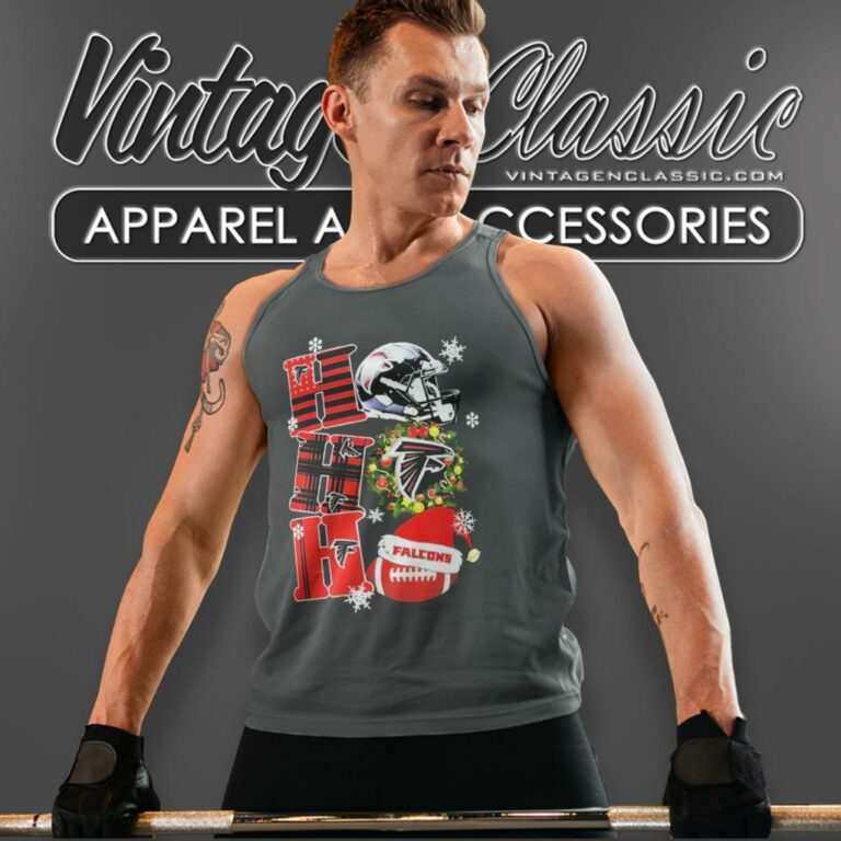 Atlanta Falcons Ho Ho Ho Christmas Tank Top Racerback Atlanta Falcons Ho Ho Ho Christmas Tank Top Racerback