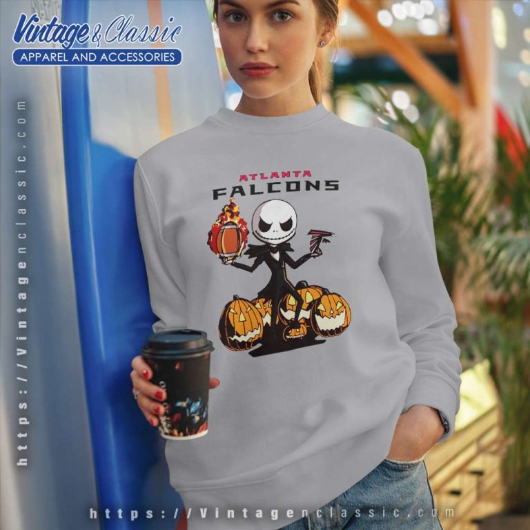 Atlanta Falcons Jack Skellington Halloween Sweatshirt Atlanta Falcons Jack Skellington Halloween Sweatshirt