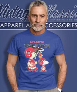 Atlanta Falcons Lets Play Football Together Snoopy T Shirt