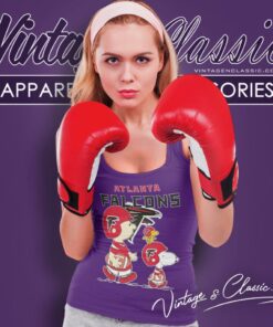 Atlanta Falcons Lets Play Football Together Snoopy Tank Top Racerback