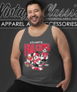 Atlanta Falcons Mickey Donald Duck And Goofy Tank Top Racerback
