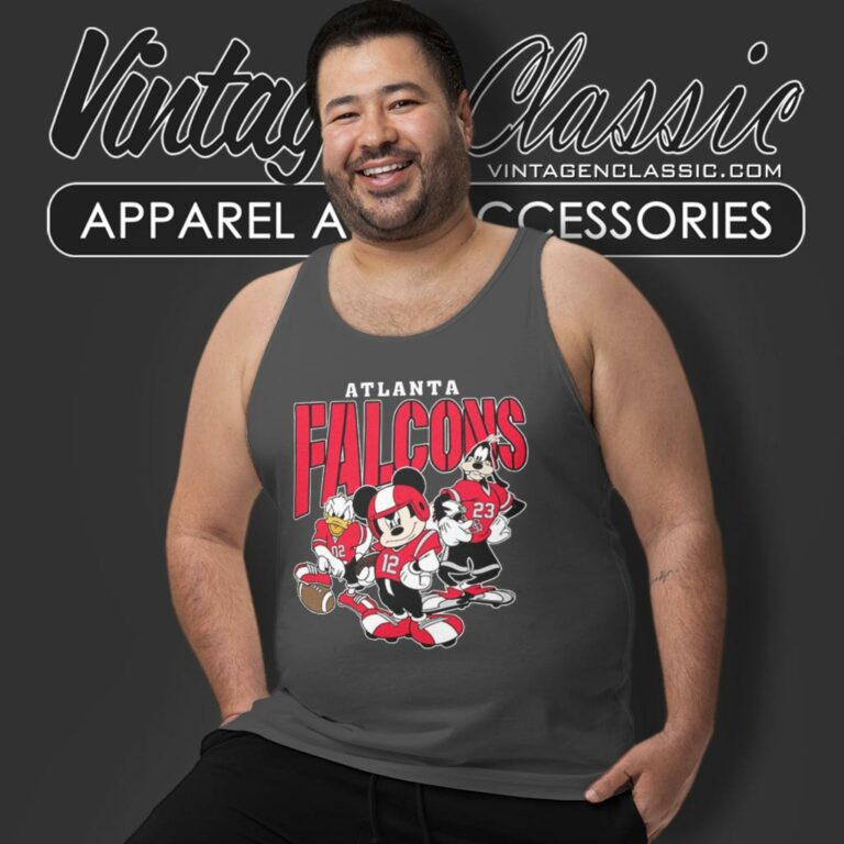 Atlanta Falcons Mickey Donald Duck And Goofy Tank Top Racerback Atlanta Falcons Mickey Donald Duck And Goofy Tank Top Racerback