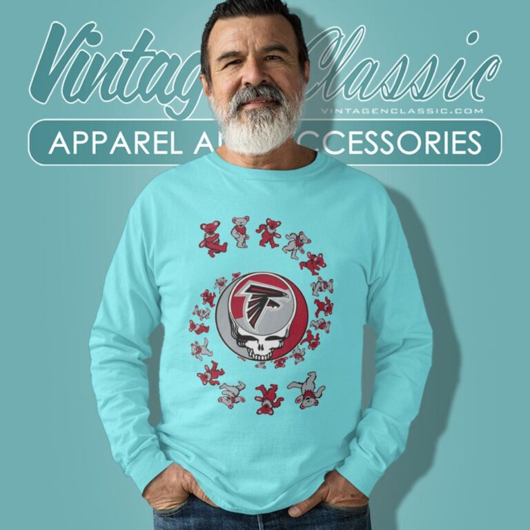 Atlanta Falcons Nfl Grateful Dancing Bears Long Sleeve Tee Atlanta Falcons Nfl Grateful Dancing Bears Long Sleeve Tee