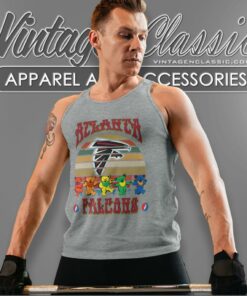 Atlanta Falcons Nfl Grateful Dancing Bears Retro Tank Top Racerback