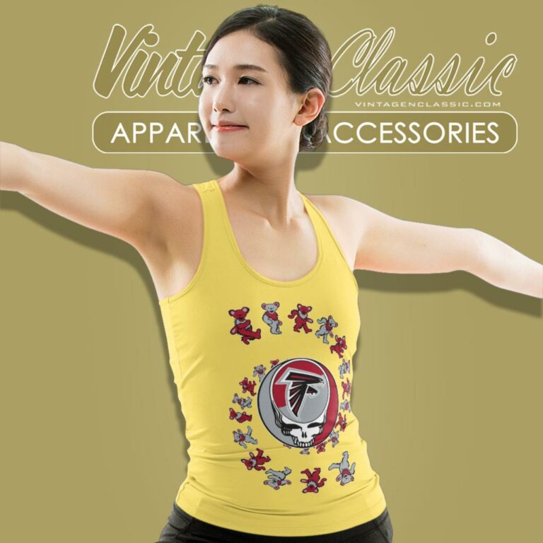 Atlanta Falcons Nfl Grateful Dancing Bears Tank Top Racerback Atlanta Falcons Nfl Grateful Dancing Bears Tank Top Racerback