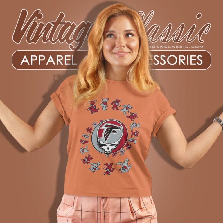 Atlanta Falcons Nfl Grateful Dancing Bears Women T Shirt Atlanta Falcons Nfl Grateful Dancing Bears Women T Shirt
