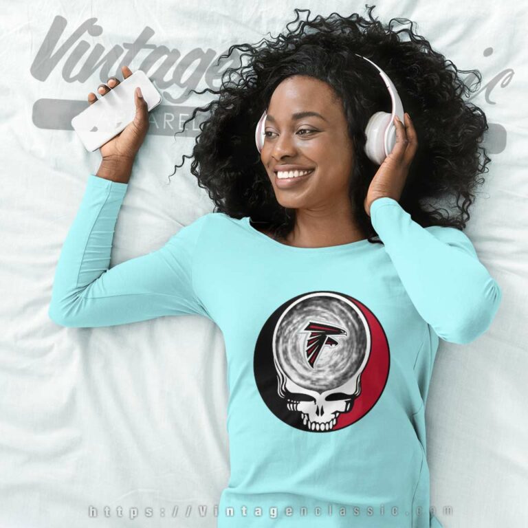 Atlanta Falcons Nfl Grateful Dead Logo Long Sleeve Tee Atlanta Falcons Nfl Grateful Dead Logo Long Sleeve Tee
