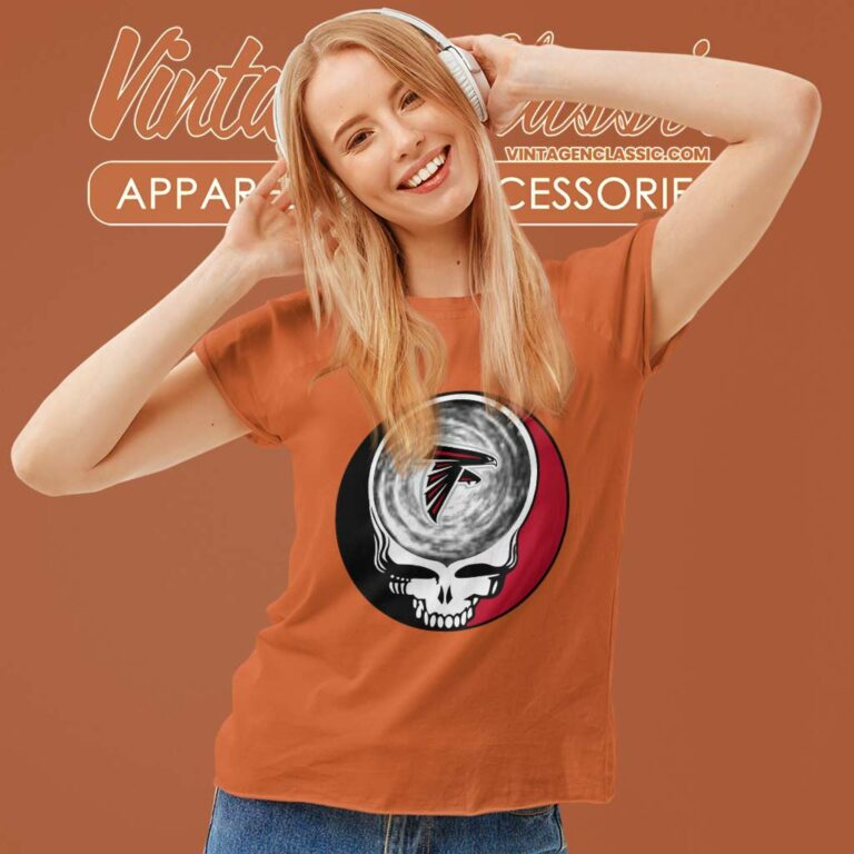 Atlanta Falcons Nfl Grateful Dead Logo Women TShirt Atlanta Falcons Nfl Grateful Dead Logo Women TShirt