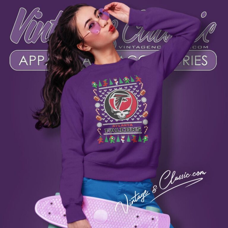Atlanta Falcons Nfl Grateful Dead Ugly Christmas Sweatshirt Atlanta Falcons Nfl Grateful Dead Ugly Christmas Sweatshirt