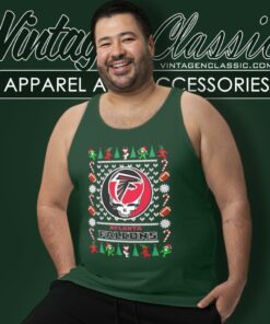 Atlanta Falcons Nfl Grateful Dead Ugly Christmas Tank Top Racerback