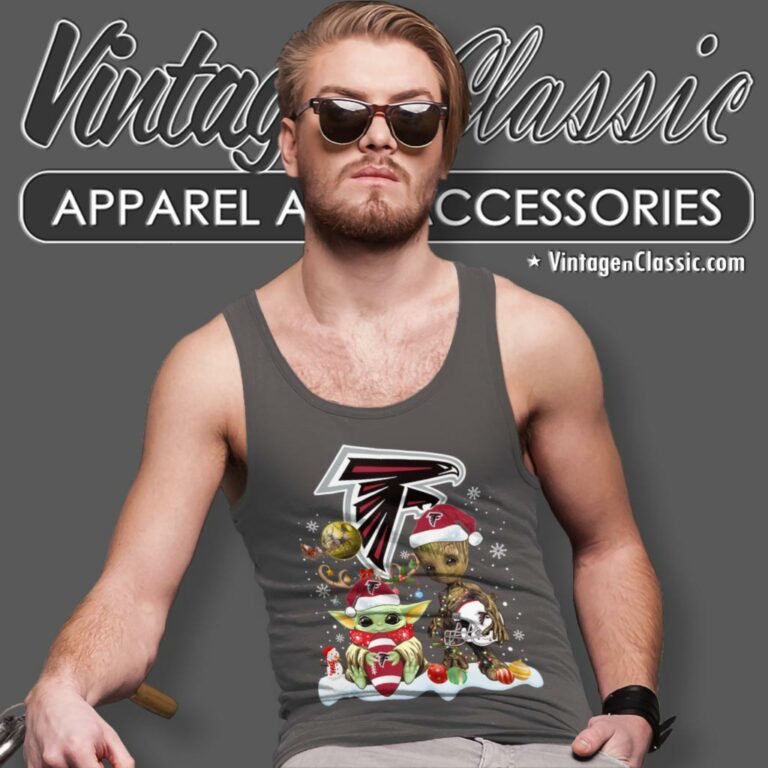 Atlanta Falcons Shirt Baby Yoda And Groot Santa Christmas Tank Top Racerback Atlanta Falcons Shirt Baby Yoda And Groot Santa Christmas Tank Top Racerback